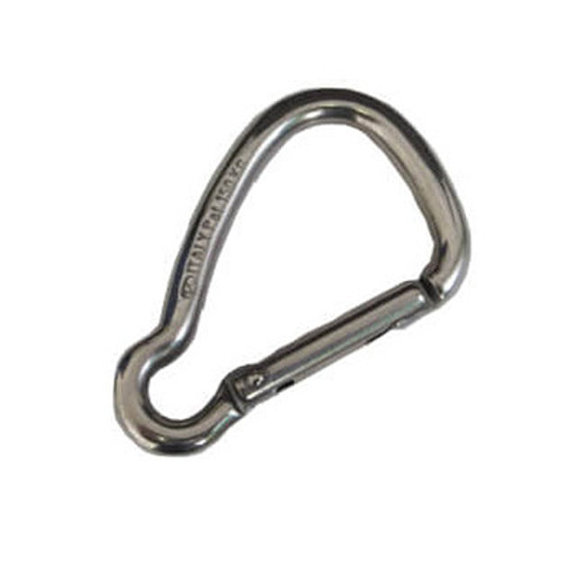 Carabiner without thimble asymmetric