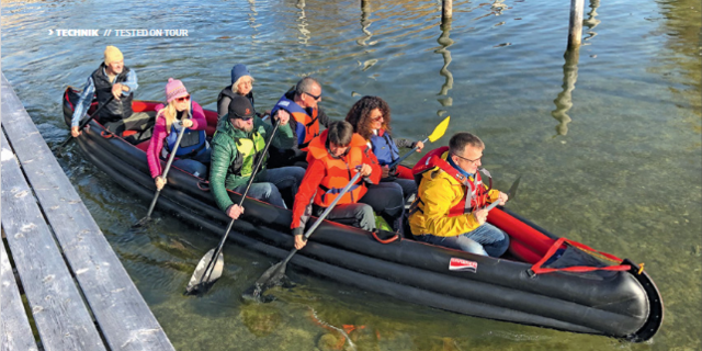 Testbericht über ADVENTURE TEAM im Kanu-Magazin 3/20