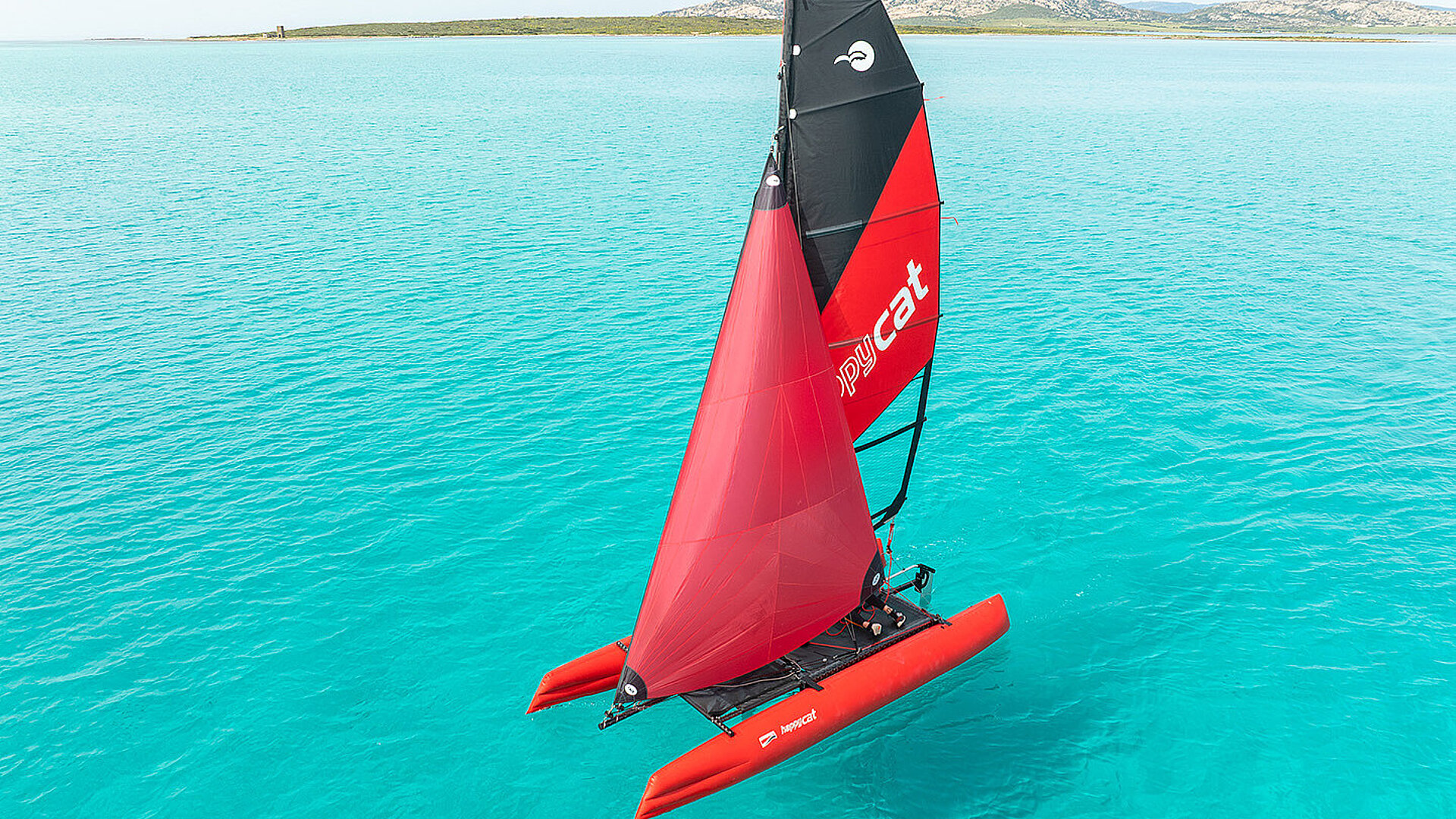 Happy Cat Star mit Rollbooster am Meer