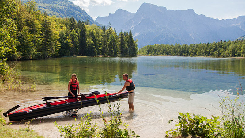 sailing inflatable catamaran