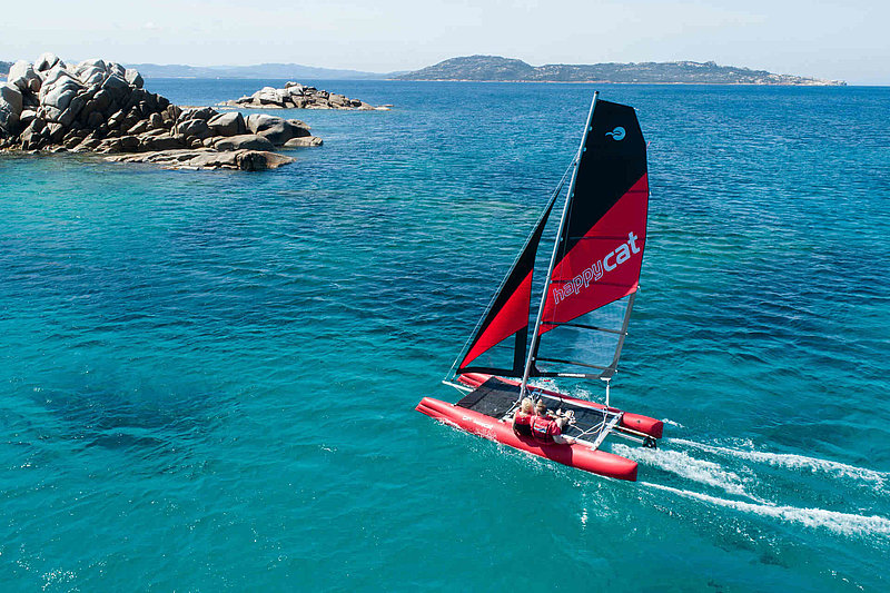 inflatable catamaran sailing boat