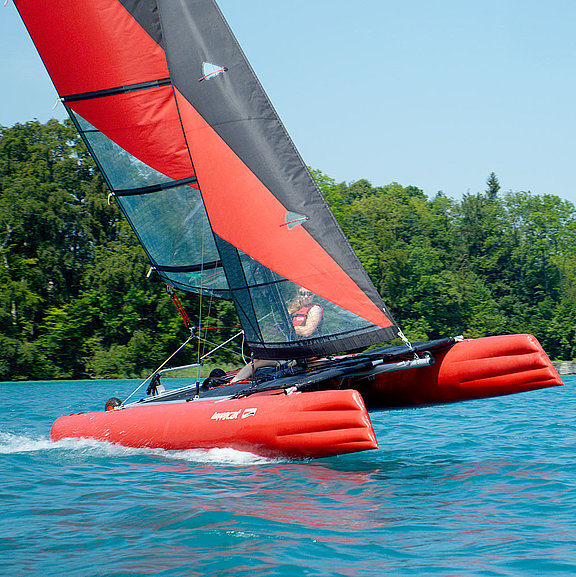 inflatable sailboat catamaran