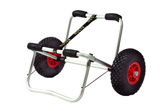 Boat trolley with support leg