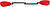 Doppelpaddel Hype Fiberglas 4-teilig, 200 cm