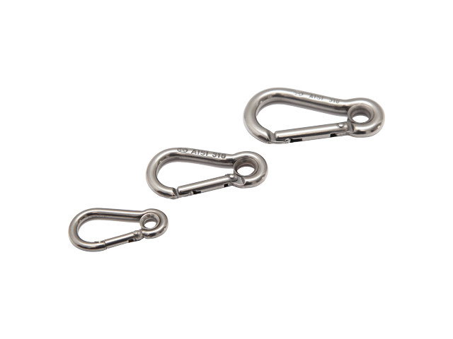 Carabiner with thimble